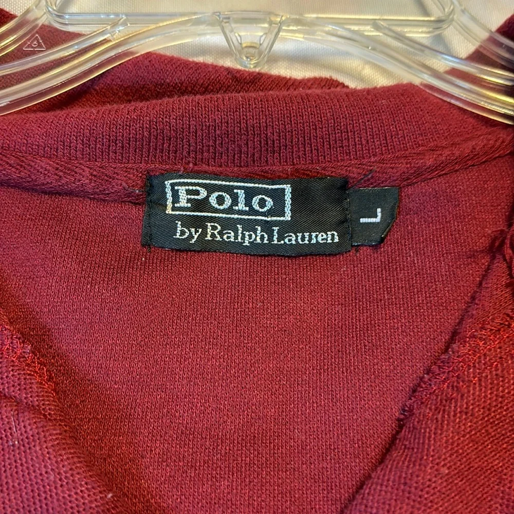 Maroon Polo Ralph Lauren Polo Golf Shirt Size Large